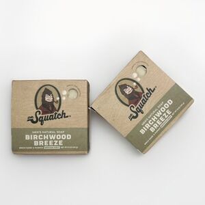 Dr. Squatch Men's Natural Soap Birchwood Breeze Pumice (Medium Grit) 5 oz (2)